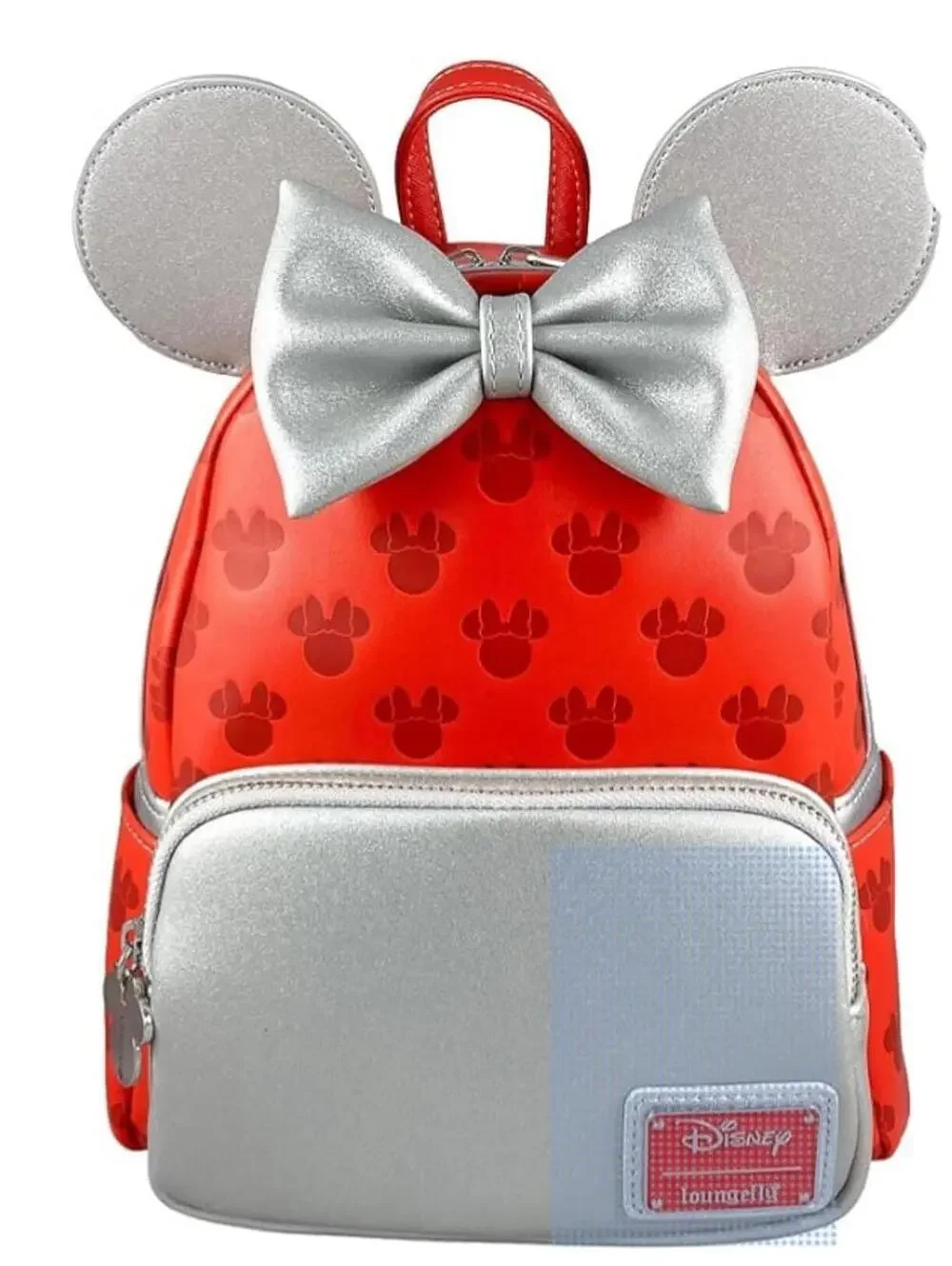 Loungefly Disney Minnie Mouse Red and Silver Mini Backpack